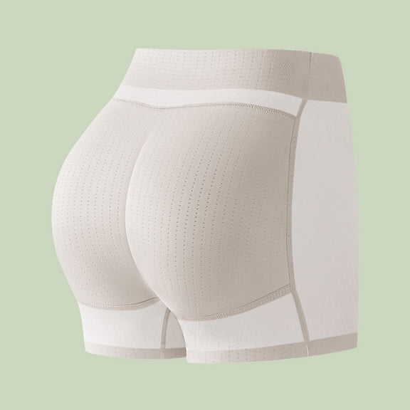 Delayuji Butt Lifting Panties Body Sculpting Buttocks Artifact Hip Lifting Pants Peach Hip Buttocks Beautiful Buttock Pad Seamless Underwear Women's Panties White M