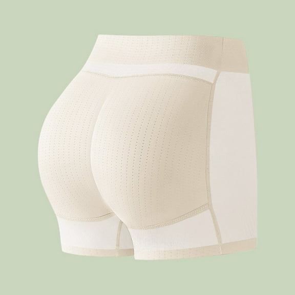 Delayuji Butt Lifting Panties Body Sculpting Buttocks Artifact Hip Lifting Pants Peach Hip Buttocks Beautiful Buttock Pad Seamless Underwear Women's Panties Beige L
