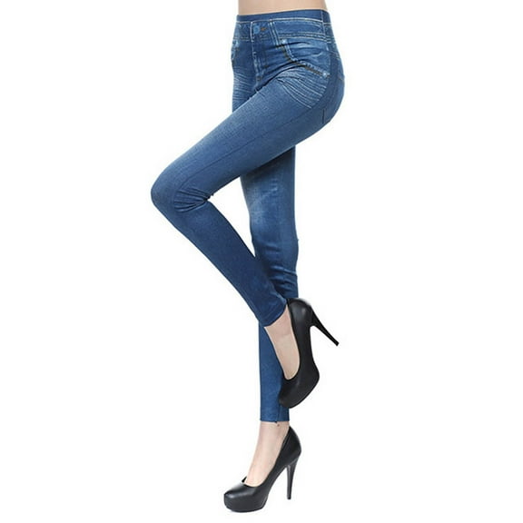 Delayuji Black Jeans Womens High Waisted Fleece Lined Jeans Women Womens Denim Skinny Jeans Stretch Pencil Trousers Slim Long Pants L Blue