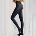 thumbnail image 1 of Delayuji Insulated Tights for Women Semi Opaque Girls Leggings Solid Color Footed Pantyhose Tights Womens Fleece Lined Tights Blue L, 1 of 6