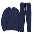 thumbnail image 1 of Clearance! Delayuji Long Sleeve Going Out Tops for Women Women's Fashionable Sports Casual Jacket Sweatshirt Trousers Round Neck Suit Features: Womens Long Sleeve T Shirts Blue Xl, 1 of 4