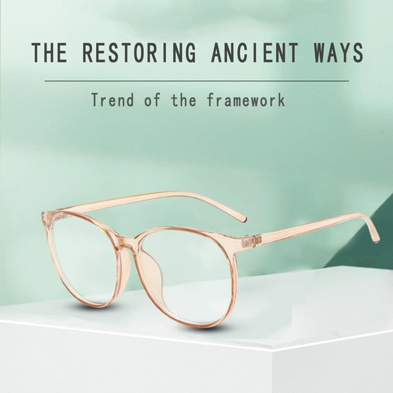 Delayuji Reading Glasses for Women Gaming Glasses Computer Anti-Fatigue Blue Light Blocking Filter Eyeglasses Sunglasses Men Brown One Size