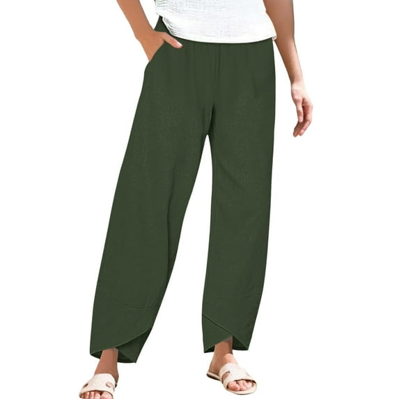 Delayuji Trouser Yoga Pants for Women Yoga Pants with Pockets for Women Tummy Butt Lifting Yoga Pants Compression Workout Leggings High Waisted Tights Xxl Green