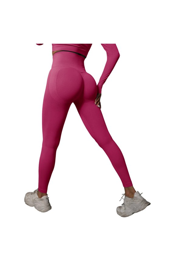 Trouser Yoga Pants for Women Sports Fitness Pants Women's High Dry Run Yoga Pants Tights Sensation Cropped Pants S Pink