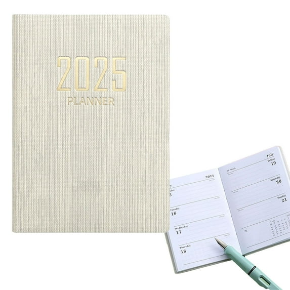 Clearance! Denhf 2025-2026 Planner - Weekly & Monthly Planner Runs Jul 2025 to Jun 2026, Flexible Cover with Twin-Wire Binding, A7 Mini Notebook Organizers Plan Daily Plan Notebook Travel Diary