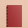 thumbnail image 1 of Clearance! Denhf A5 Spiral Notebook, Thickened Lined Spiral Journal Notebook, College Ruled Notebook for Study, Work, Travel, and Notes, Office School Supplies, 60 Sheets/120 Pages, 8" x 5.6", Red, 1 of 4
