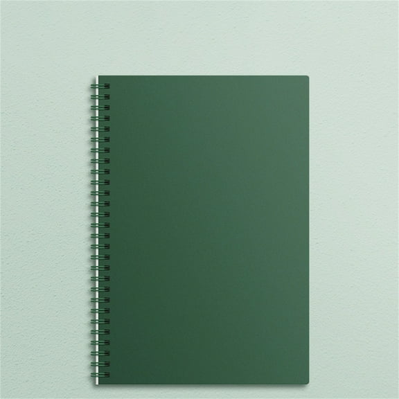 Clearance! Denhf A5 Spiral Notebook, Thickened Lined Spiral Journal Notebook, College Ruled Notebook for Study, Work, Travel, and Notes, Office School Supplies, 60 Sheets/120 Pages, 8" x 5.6", Green