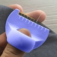thumbnail image 1 of Clearance! Denhf Edge Stitch Lock & Sewing Gauge, Sewing Needle Gauge Measuring Tool, Mini Sewing Finger Ruler for Even Stitches, Sewing Guides For Sewing Straight, DIY Stitching Kit, Purple, 1 of 8