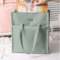 thumbnail image 1 of Clearance! Denhf File Bag, Portable Tote Bag with Flap and Handle, Hanging File Folder Organizer Work Bag, Document Organizer Box for Letter Size File Folder, Desktop File Folder, Green, 1 of 7