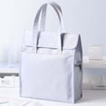 thumbnail image 1 of Clearance! Denhf File Bag, Portable Tote Bag with Flap and Handle, Hanging File Folder Organizer Work Bag, Document Organizer Box for Letter Size File Folder, Desktop File Folder, Purple, 1 of 7