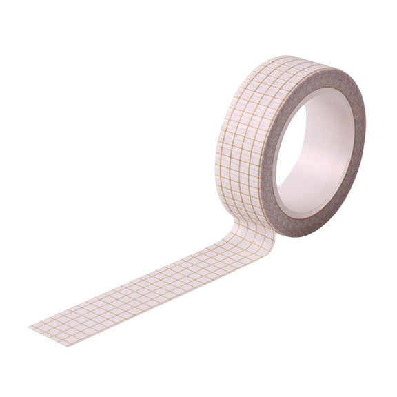 Clearance! Denhf Grid Washi Tape, Washy Tape, Neutral Washi Tape for Bullet Journals Supplies, DIY Scrapbooking Decor, and Gift Wrapping, Decorative Masking Tapes, Decorative Stickers, 0.6" x 32.8ft