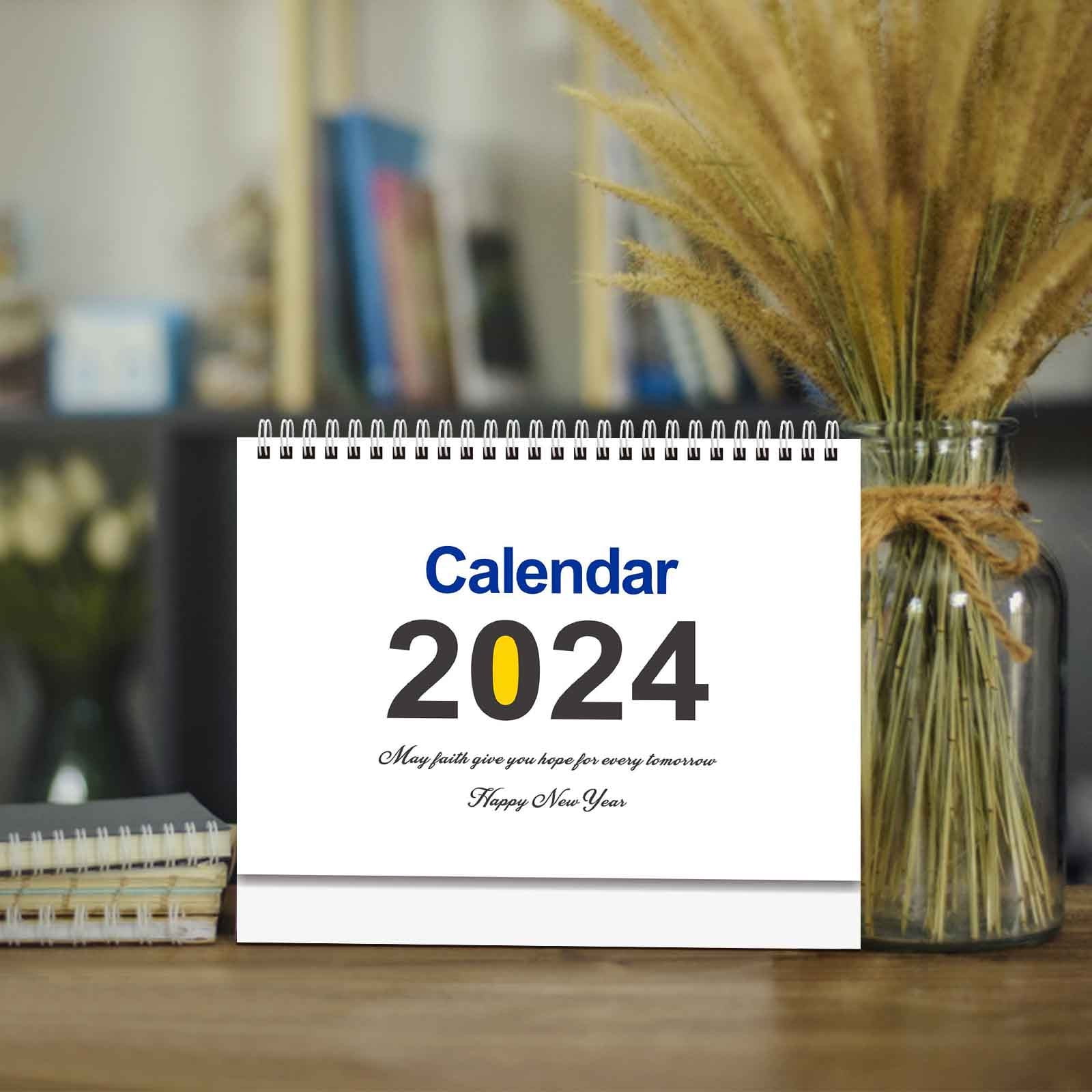 Calendar 2024 Creative Table Calendar Annual Calendar Photo -  in 2023