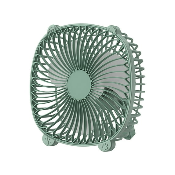 Hvmvliv Desk Fan Desktop Fan Home and Office Coolings Fan Silent Small Fan USB Rechargeable Multifunctional Fan for Outdoor Travel Camping Green