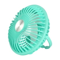 Hvmvliv Desk Fan USB Rechargeable Desktop Fan Multi-Function Silent Fan Office Bedroom Coolings Fan Small Fan Mini Fan Green