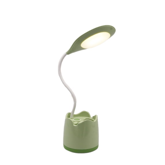 Clearance! Desk Lamp Small Desk Lamp for Home Office, LED Touchs Table Lamp with 3 Modes, Usb Eye-Caring Desk Light Flexible Hose with Pen Holders for Study Kids Dorm(Green)