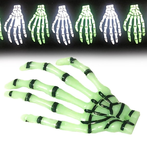 Clearance Desktop Ornament under $1,Bone Hand Halloween Decoration Supplies Props Skeleton Trick Glow In The Dark Fingers Skeleton Hand. Fashion Skeleton Hand Bone Skeleton