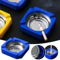 thumbnail image 1 of Clearance Desktop Ornament under $1,Household Stainless Steel Living Room Ashtray Multifunctional Easy To Clean Car Ashtray Suitable For Patio Outdoor Home Office, 1 of 9