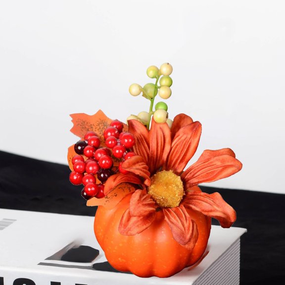 Clearance Desktop Ornament under $10,Plastic Pumpkin Ornament Halloween Layout Pumpkin Garden Party Pumpkin Decor Halloween New Artificial Pumpkin Festive Atmosphere Party Home Decor