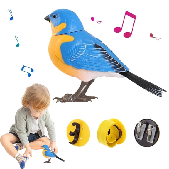 U.S Decorative Home Singing Chirping Bird Toy Realistic Chirping And Motion