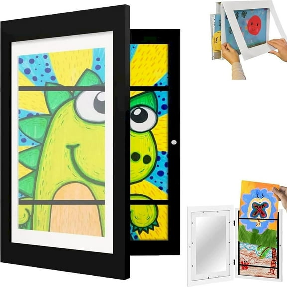 Clearance Desktop Ornament under $15,Kids Art Frames Front Opening Kids Artwork Frames Changeable Child Artwork Picture Display Children Storage Frame For Wall Holds 50pcs Drawings Craft Art Pro