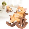 thumbnail image 1 of Clearance Desktop Ornament under $20,Rocking Chair Animal Statue Small Sculpture Desktop Decoration Reclining Chair Animal Desktop Realistic Gift Pet Statue Animal Home Decoration Suitable For O, 1 of 7
