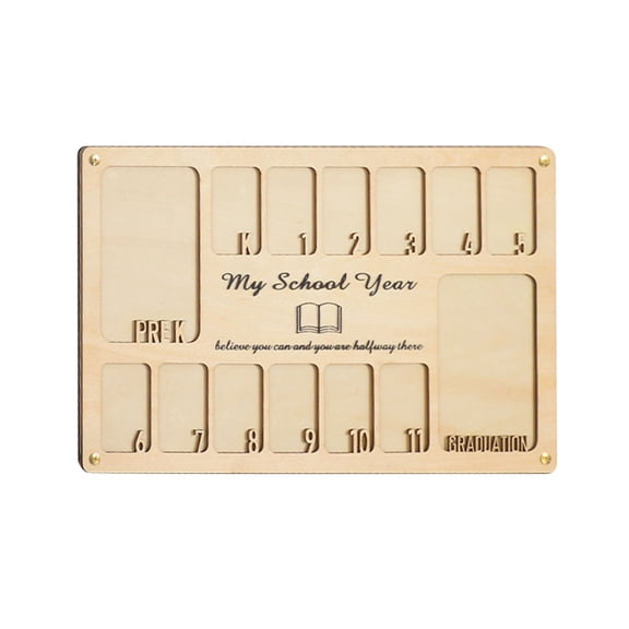 Clearance Desktop Ornament under $30,Personalized School Picture Frame Pre K To 12 Custom School Years Photo Frame K 12 Wooden Grade Picture Frame Graduation