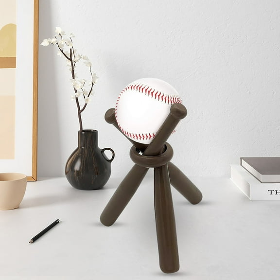 Clearance Desktop Ornament under $5,Baseball Holder Shows Baseball Bat For Wooden Display Holder Shows Baseball Table And Chair For Kids And Sports Lovers