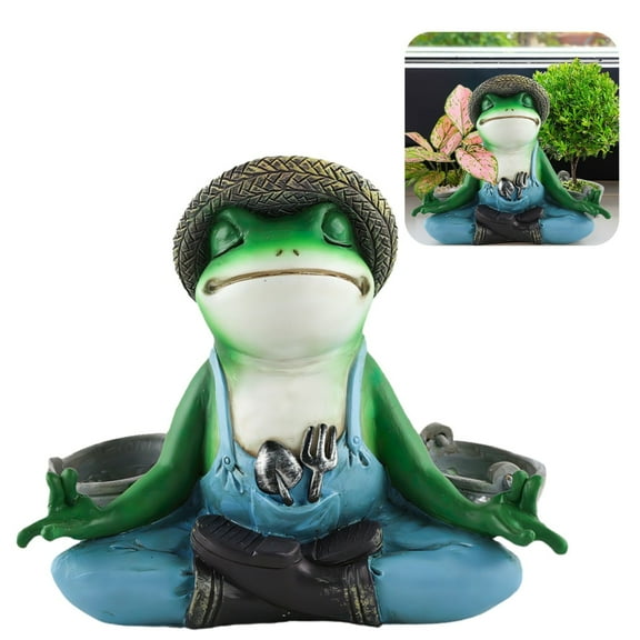 Clearance Desktop Ornament under $5,Creative Frog Flower Planter Pot Flower Pot Home Garden Garden Decor Succulent Hapononic Pot For Plants Praying Frog Head Planter Resin Flower Pot