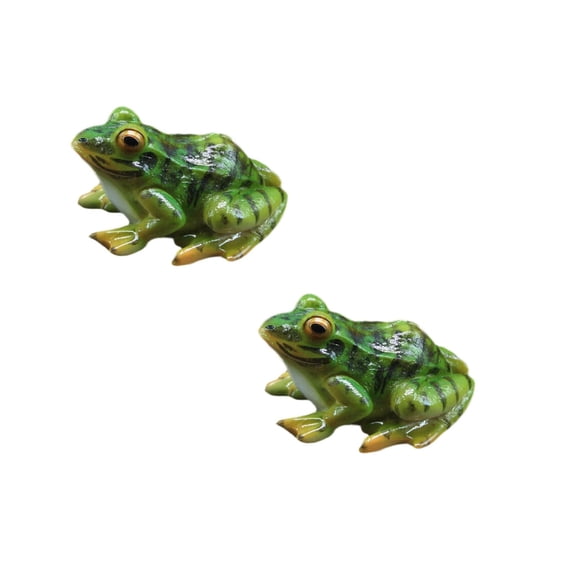 Clearance Desktop Ornament under $5,Frog Statue Ornaments Mini Frog Resin Animal Sculpture Indoor Outdoor Decor For Garden Patio Yard Fairy Garden Ornaments Accessories Decor