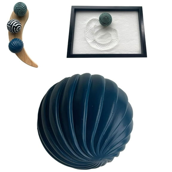 Clearance Desktop Ornament under $5,Japanese Zen Garden Kit Zen Garden Resin Stamp Spheres Zen Decor Meditation Garden Accessories For Yoga Room Decoration Zen Decor Meditation Room Decor