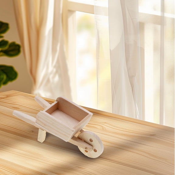 Clearance Desktop Ornament under $5,Mini Stroller Mini Cart Wheelbarrows Toy Mini Wheelbarrow Toy Fairy Garden Accessories Toy Cart Model Dollhouse Fairy Garden Wheelbarrow Miniature Wagon Cart