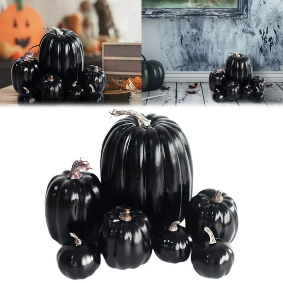Clearance Desktop Ornament under $5,Pumpkins For Decorating Decorative Pumpkins For Fall Decor Artificial Plastic Pumpkins Perfect For Halloween Decor Thanksgiving Table Decor