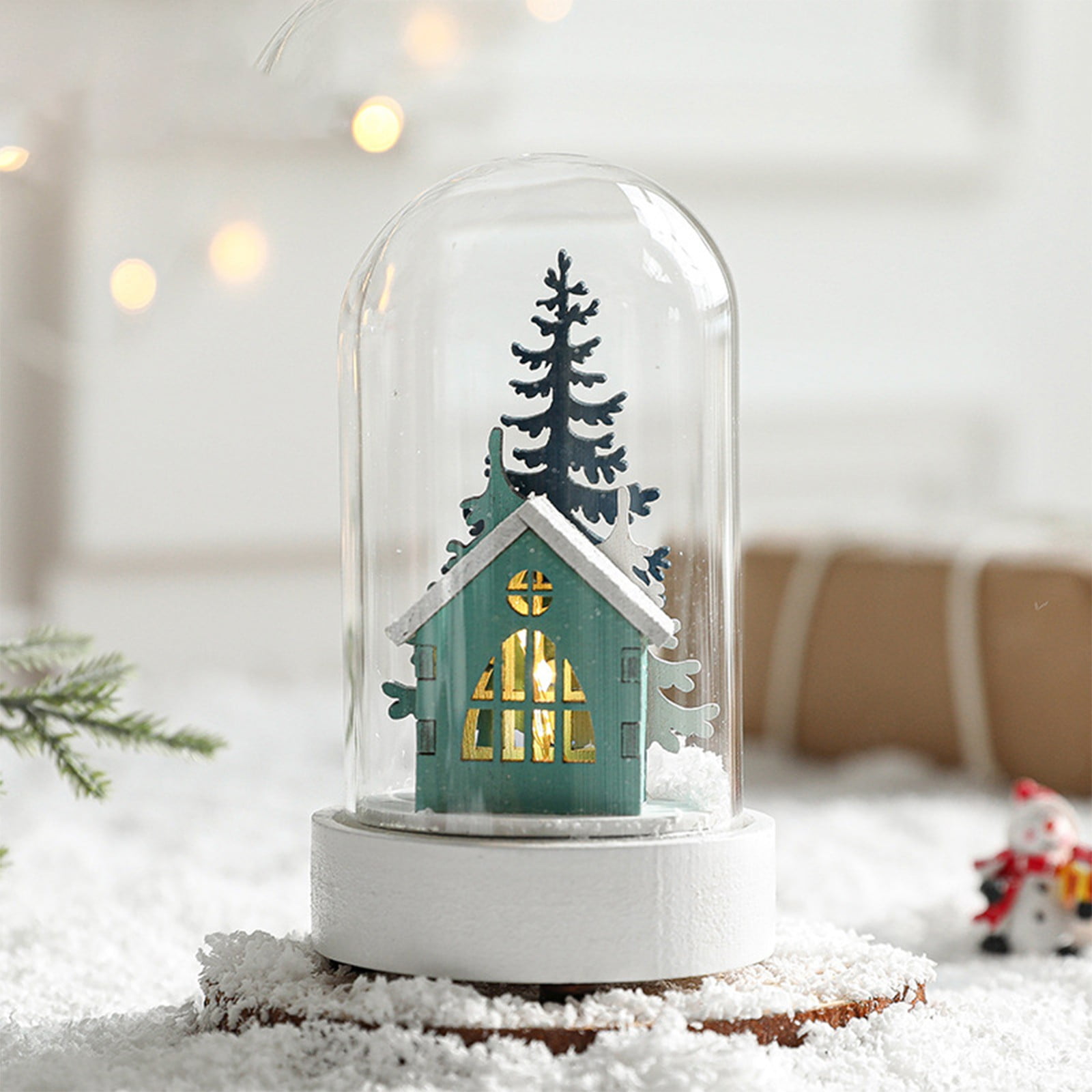 Clearance! Desktop Ornament under 1 Reindeers Lights Small Night