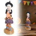 thumbnail image 1 of Clearance Desktop Ornament under $10,Bewitching Halloween Witch Doll Statue Decorative Tabletop Figurine Resin Home Desktop Decor, 1 of 8