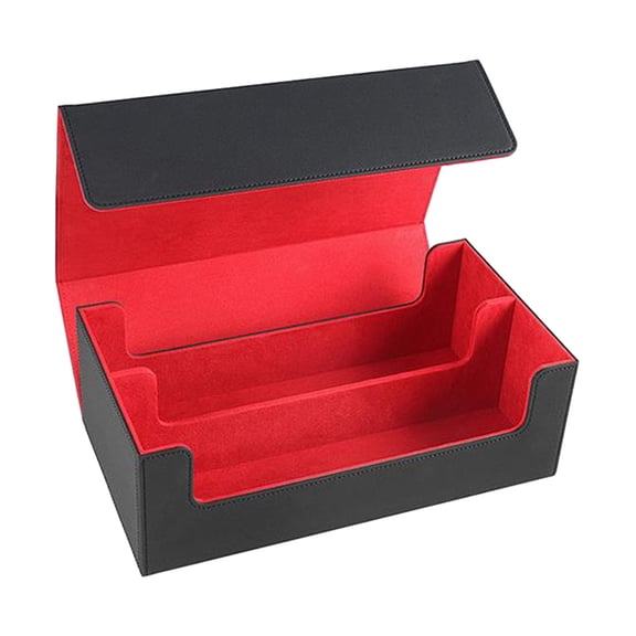 Clearance Desktop Ornament under $30,1200 Capacity PU Leather Storage Box With Strong ClosurePremium Collector’s Case For Trading Game Cards