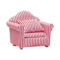 thumbnail image 1 of Clearance Desktop Ornament under $5,1:12 Dollhouse Dollhouse Mini Furniture Living Room Scene Model Small Floral Fabric Double Sofa, 1 of 5
