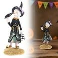 thumbnail image 1 of Clearance Desktop Ornament under $5,Bewitching Halloween Witch Doll Statue Decorative Tabletop Figurine Resin Home Desktop Decor, 1 of 8