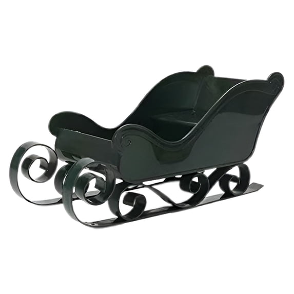 Clearance Desktop Ornament under $5,Santa Sleigh Christmas Decor Sleigh Sculpture For Table Top Holiday Home Decorations