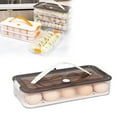 thumbnail image 1 of Clearance! Deviled Egg Carrier with Lid,Egg Trays with Handle,Stack Portable Stackable Trays,Clear Egg Cotainer eggs Holders, for Thanksgiving Day, Easter, Holiday,Parties and Kitchen, 1 of 9