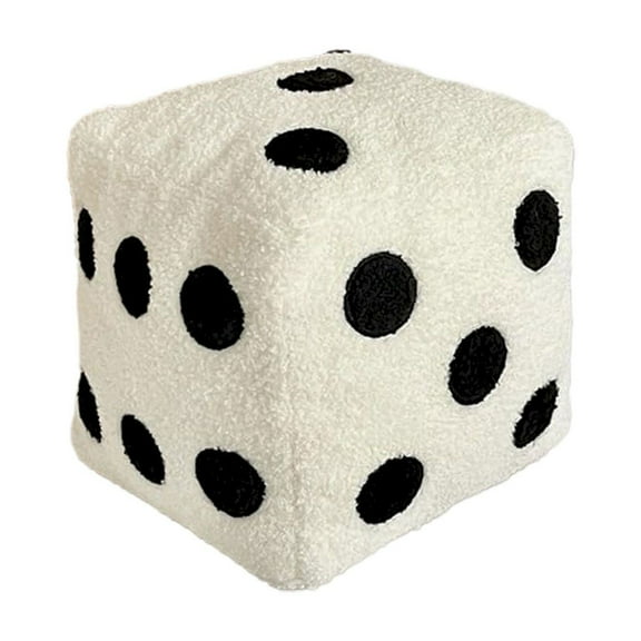 Clearance! Dice Plush Pillow Cute Plush Dice Toy Plush Stuffed Dice Toys Creative and Fun Simulation Dice Cube Plush Fill Soft Sofa Cushion Perfect for Decoration A Stuffed Craps Pillow Clearance Sale