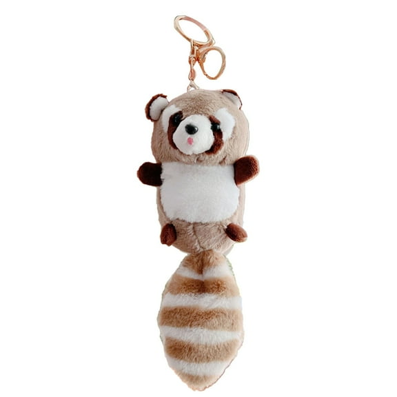Clearance! Dienrx Raccoon Pendant, Household Pendant, Abaodam Raccoon Keychains Plush Stuffed Keychain Cute Soft Plush Raccoon Keychain Animal Pendant Toy Jewelry for Bag Purse