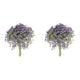 Clearance! Dinmmgg 2PC Artificial 12Pcs Babys Breath Artificial Flowers for Decoration Gypsophila Bouquet for Flower Arrangement Light