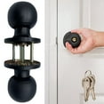 thumbnail image 1 of Clearance! Dinmmgg Keyed Alike Entry Door Knob and Single Cylinder Lockset Black Front Door Knob with Key and 1 Pack, 1 of 9