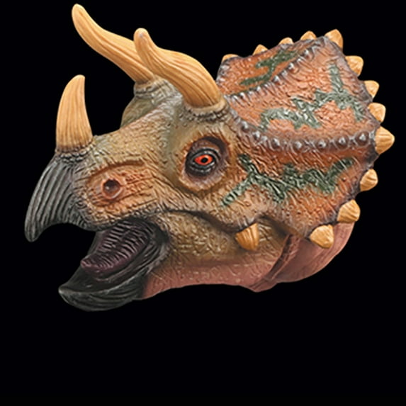 Clearance! Dinosaur Hand Puppets Role Play Realistic Spinosaurus Head Gloves Soft Toy