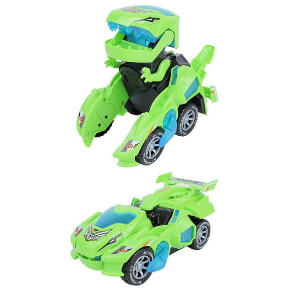Clearance Dinosaur LED Car Toys for Kid Boys Dinosaur Transform Car Toy Automatic Dino Dinosaur Transformer Toy Car for Kids 3+ Years Old