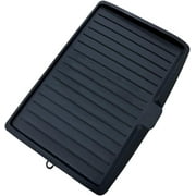 Clearance!Dish Drain Board Tilt PP Dish Drainer Quick Dry Dish Drain Board with Drain Port Dish Drying Rack Multipurpose for Kitchen Counter, Black 17.6x12.2x1.2in