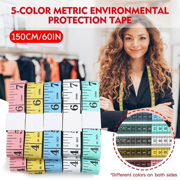 Diy Tailor Clothes Measuring Tape Inch 150Cm/60In Pink