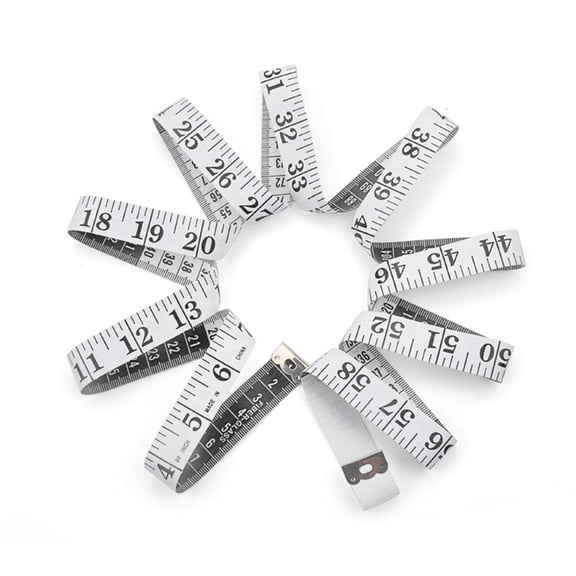 Diy Tailor Clothes Measuring Tape Inch 150Cm/60In White