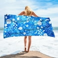 thumbnail image 1 of Djunllk Beach Towel Sets of 2Pcs - Microfiber Sandproof Beach Blanket Water Absorbing Dry Fast Towel Shawl, Lightweight Portable Beach Vacation Essentials, 59.1" x 29.5", 1 of 6
