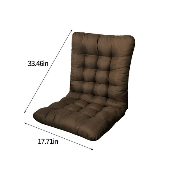 Djunllk Chair Cushion - 17.7" x 33.4" Indoor Glider Cushions with Elastic Band High Quality Filling, Comfortable Chair Cushion for Kitchen Office